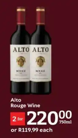 Oxford Freshmarket Alto Rouge Wine offer