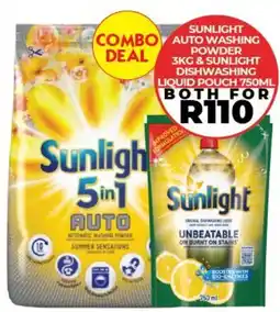 1UP Sunlight auto washing powder & Sunlight dishwashing liquid pouch offer