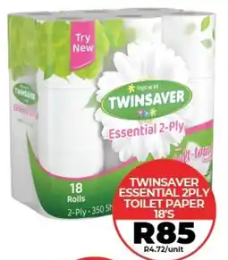 1UP Twinsaver essential 2ply toilet paper offer