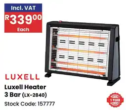 Africa Cash and Carry Luxell Heater 3 Bar offer