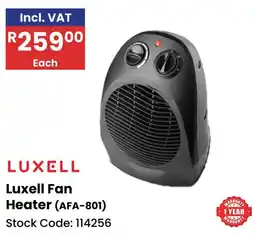 Africa Cash and Carry Luxell Fan Heater offer
