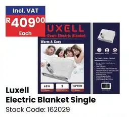 Africa Cash and Carry Luxell Electric Blanket Single offer