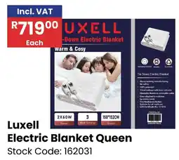 Africa Cash and Carry Luxell Electric Blanket Queen offer