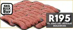 OBC Meat & Chicken Obc vrystaat braaiwors offer