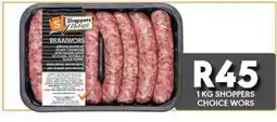 OBC Meat & Chicken Shoppers choice wors offer