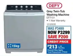 OK Furniture Defy Grey Twin-Tub Washing Machine offer