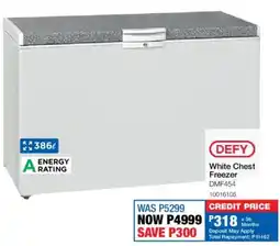 OK Furniture Defy White Chest Freezer offer