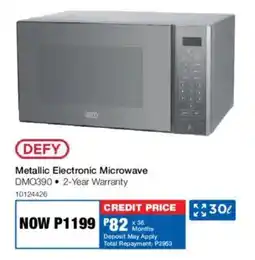 OK Furniture Defy Metallic Electronic Microwave offer