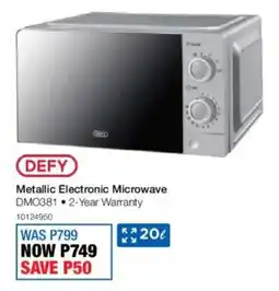 OK Furniture Defy Metallic Electronic Microwave offer