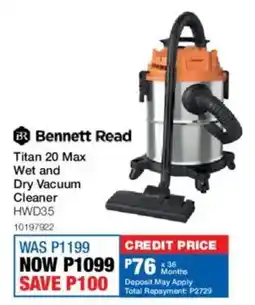 OK Furniture Bennett Read Titan 20 Max Wet and Dry Vacuum Cleaner offer
