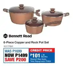 OK Furniture Bennett Read Copper and Rock Pot Set offer