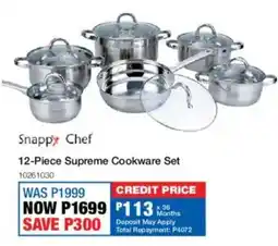 OK Furniture Snappy Chef Supreme Cookware Set offer
