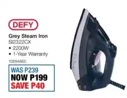 OK Furniture Defy Grey Steam Iron offer