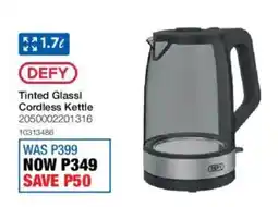 OK Furniture Defy Tinted Glassl Cordless Kettle offer