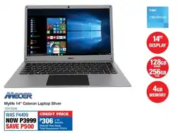 OK Furniture Mecer Mylife 14" Celeron Laptop Silver offer