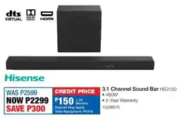 OK Furniture Hisense 3.1 Channel Sound Bar offer