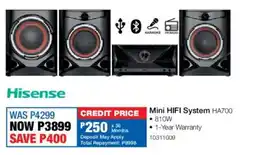 OK Furniture Hisense Mini HIFI System offer