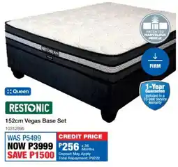 OK Furniture Restonic 152cm Vegas Base Set offer