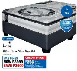 OK Furniture Lunar 152cm Neria Pillow Base Set offer