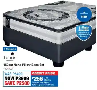 OK Furniture Lunar 152cm Neria Pillow Base Set offer