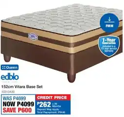 OK Furniture Edblo 152cm Vitara Base Set offer