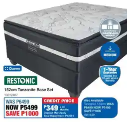 OK Furniture Restonic 152cm Tanzanite Base Set offer