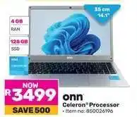 Game onn Celeron Processor Laptop offer