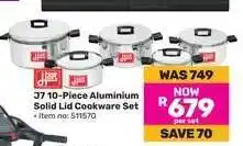 Game J7 10-Piece Aluminium Solid Lid Cookware Set offer
