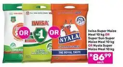 Game Iwisa Super Maize Meal 10 kg OR Super Sun Super Maize Meal 10 kg OR Nyala Super Maize Meal 10 kg offer