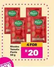 Game RHODES TOMATO PASTE offer