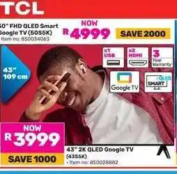 Game 50 FHD QLED Smart Google TV (50S5K) offer