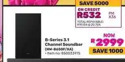 Game B-Series 3.1 Channel Soundbar (HW-B650F/XA) offer