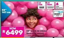 Game 58 QLED 4K VIDAA Smart TV (586960) offer