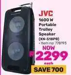 Game JVC 1600 W Portable Trolley Speaker offer