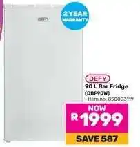 Game DEFY 90 L Bar Fridge (DBF90W) offer