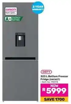 Game DEFY 323 L Bottom Freezer Fridge (DAC627) offer