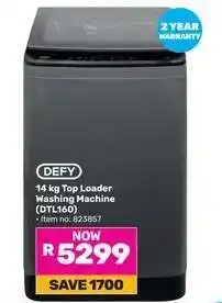 Game DEFY 14 kg Top Loader Washing Machine (DTL160) offer