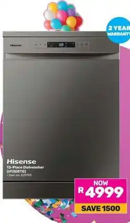 Game Hisense 13-Place Dishwasher (H13DET9) offer