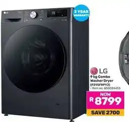 Game LG 9 kg Combo Washer Dryer (F2V5FRP3Y) offer