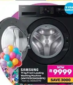 Game Samsung 11 kg Front Loading Washing Machine offer
