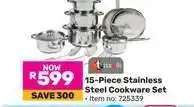 Game 15-Piece Stainless Steel Cookware Set offer