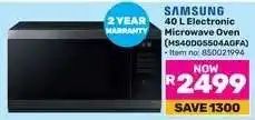 Game Samsung 40 L Electronic Microwave Oven offer