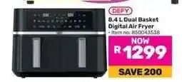 Game DEFY 8.4 L Dual Basket Digital Air Fryer offer