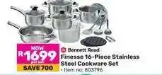 Game Bennett Road Finesse 16-Piece Stainless Steel Cookware Set offer