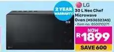 Game LG 30 L Neo Chef Microwave Oven (MS3032JAS) offer