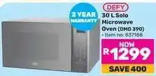 Game Defy 30L Solo Microwave Oven DMO 390 offer