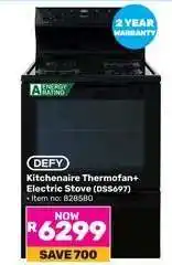 Game Defy Kitchenaire Thermofan+ Electric Stove DSS697 offer