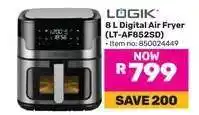 Game LOGIK 8 L Digital Air Fryer (LT-AF852SD) offer