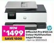 Game OfficeJet Pro 8123 A4 Colour Multifunction Inkjet Printer offer