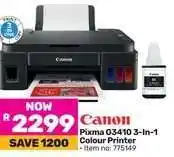 Game Canon Pixma G3410 3 In 1 Colour Printer offer